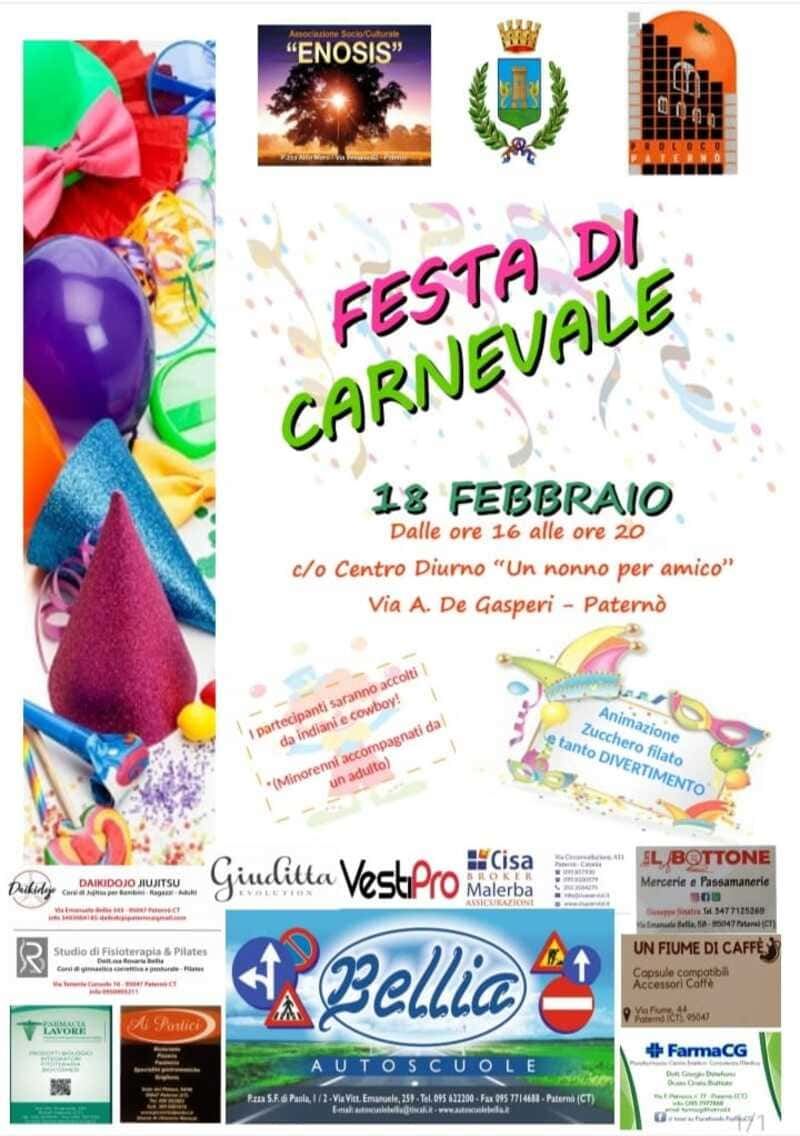 locandina carnevale enosis 2023