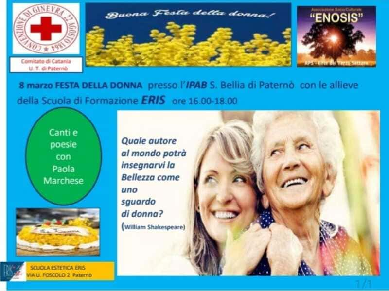 locandina festa della donna enosis 2023